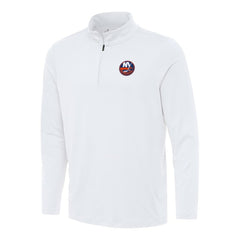 New York Islanders Antigua Reprocess Quarter-Zip Top - White - NHL
