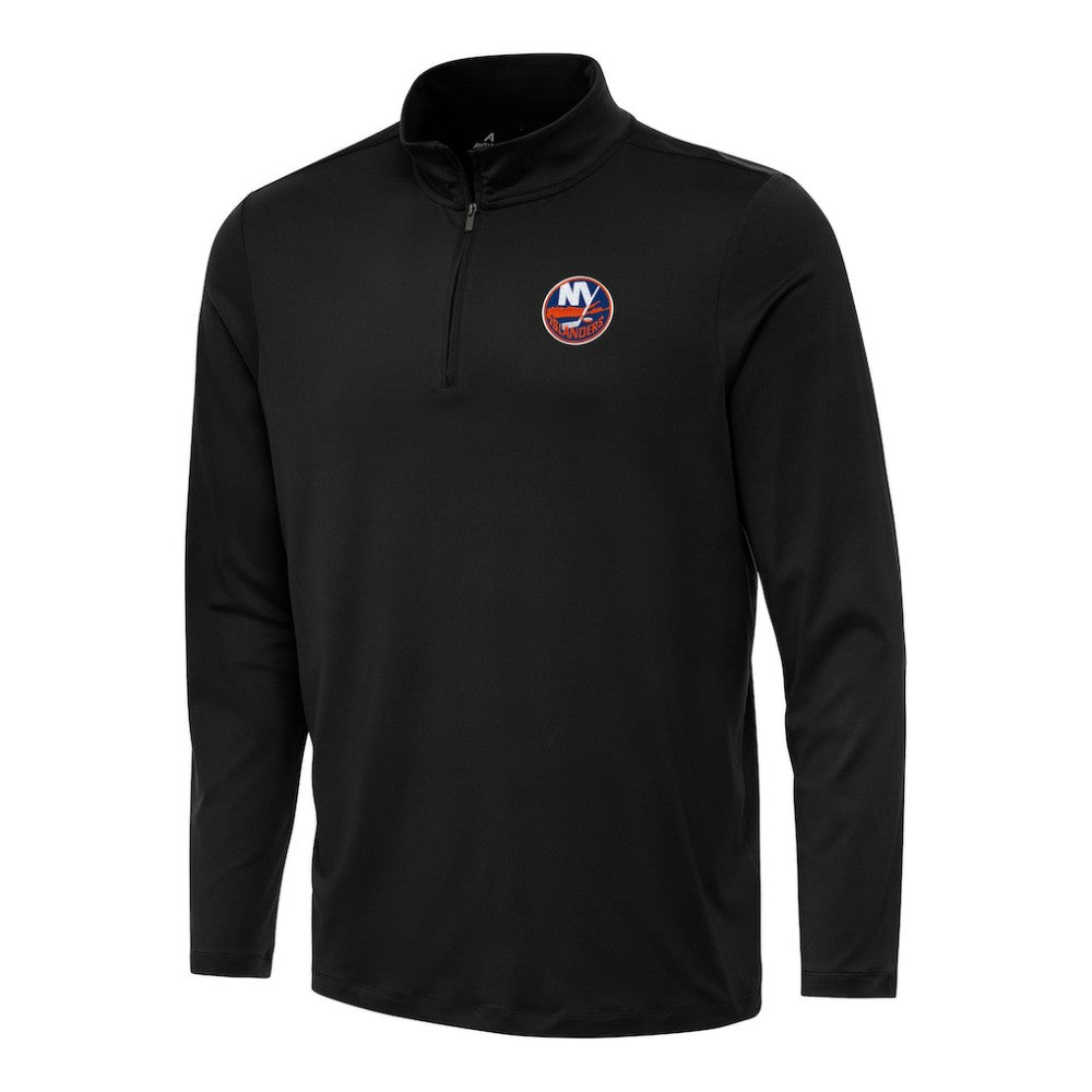 New York Islanders Antigua Reprocess Quarter-Zip Top - Black - NHL