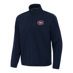 Montreal Canadiens Antigua Brisk Quarter-Zip Windbreaker - Navy - NHL