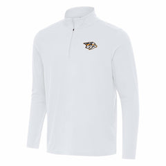 Nashville Predators Antigua Intent Quarter-Zip Top - White - NHL