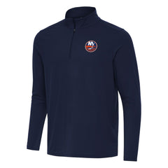 New York Islanders Antigua Intent Quarter-Zip Top - Navy - NHL