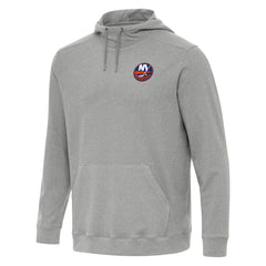 New York Islanders Antigua Cloud Pullover Hoodie - Heather Gray - NHL