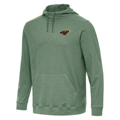 Minnesota Wild Antigua Cloud Pullover Hoodie - Hunter Green - NHL
