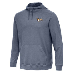 Nashville Predators Antigua Cloud Pullover Hoodie - Heather Navy - NHL