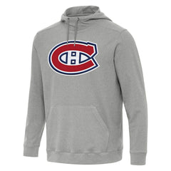Montreal Canadiens Antigua Cloud Pullover Hoodie - Heather Gray - NHL