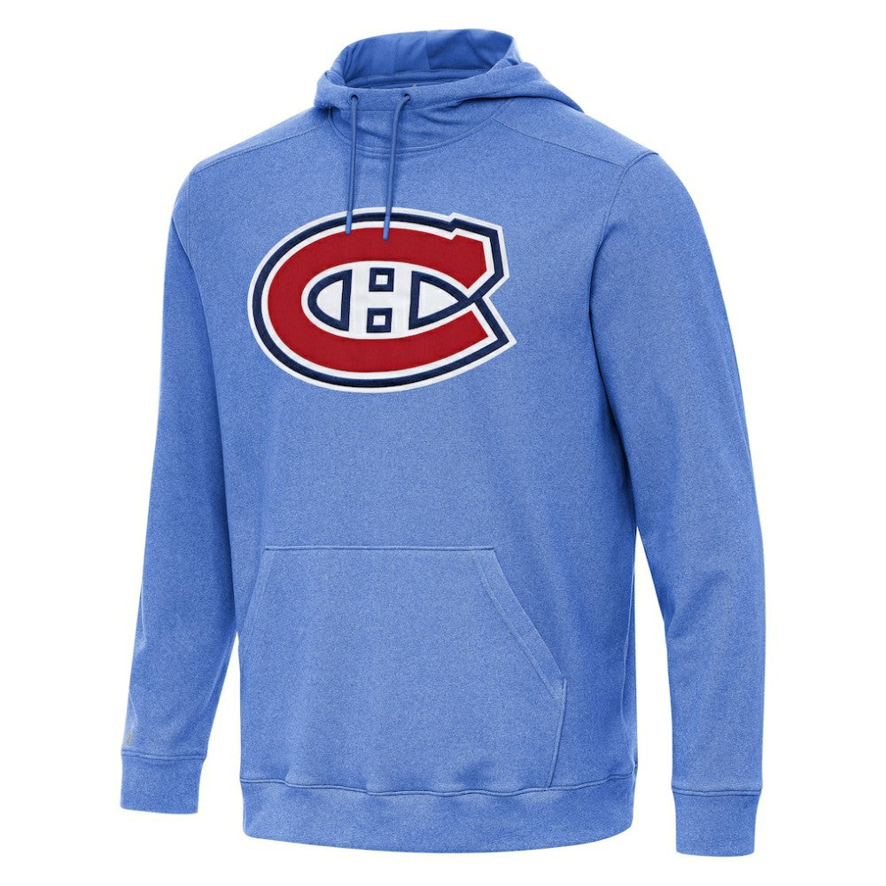 Montreal Canadiens Antigua Cloud Pullover Hoodie - Heather Royal - NHL