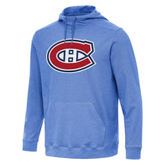 Montreal Canadiens Antigua Cloud Pullover Hoodie - Heather Royal - NHL