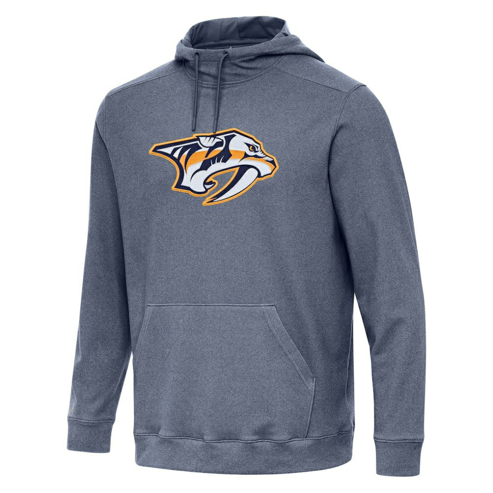 Nashville Predators Antigua Cloud Pullover Hoodie - Heather Navy - NHL