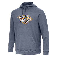 Nashville Predators Antigua Cloud Pullover Hoodie - Heather Navy - NHL