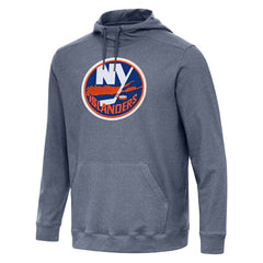 New York Islanders Antigua Cloud Pullover Hoodie - Heather Navy - NHL