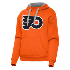 Philadelphia Flyers Antigua Women's Victory Pullover Hoodie - Orange - NHL
