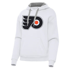 Philadelphia Flyers Antigua Women's Victory Pullover Hoodie - White - NHL