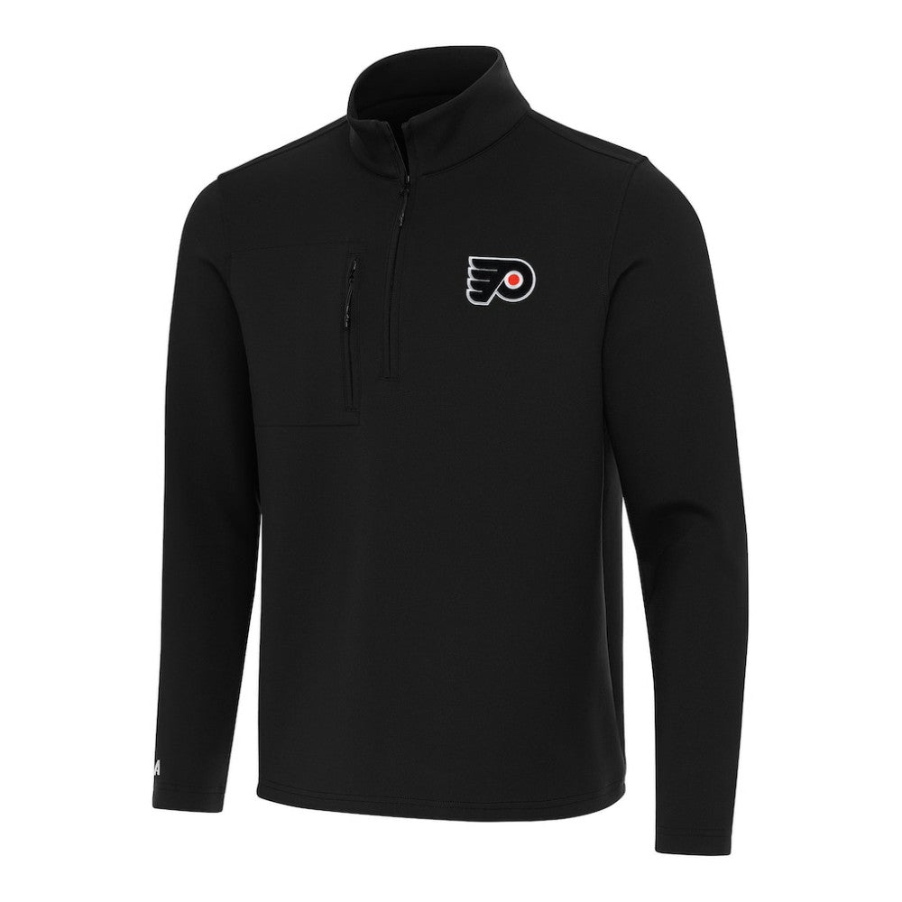 Philadelphia Flyers Antigua Insider Quarter-Zip Top - Black - NHL
