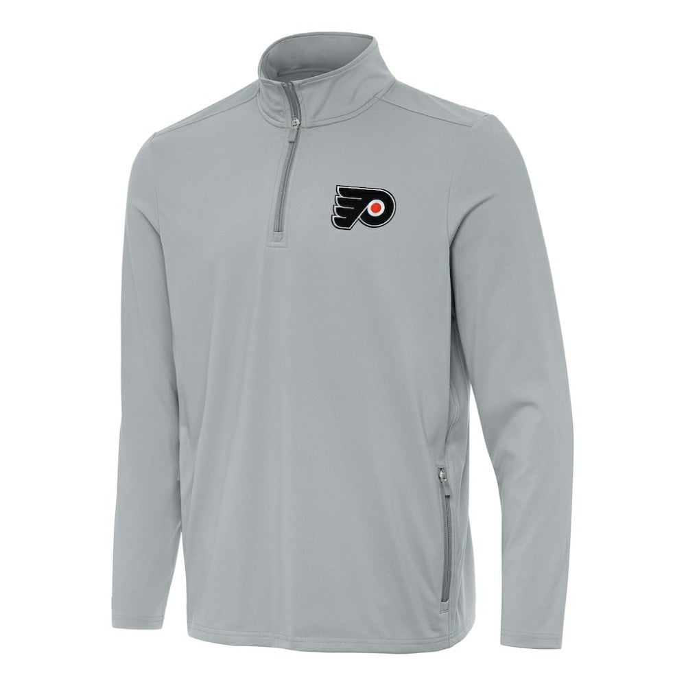 Philadelphia Flyers Antigua Perilous Quarter-Zip Sweatshirt - Gray - NHL