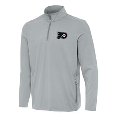 Philadelphia Flyers Antigua Perilous Quarter-Zip Sweatshirt - Gray - NHL