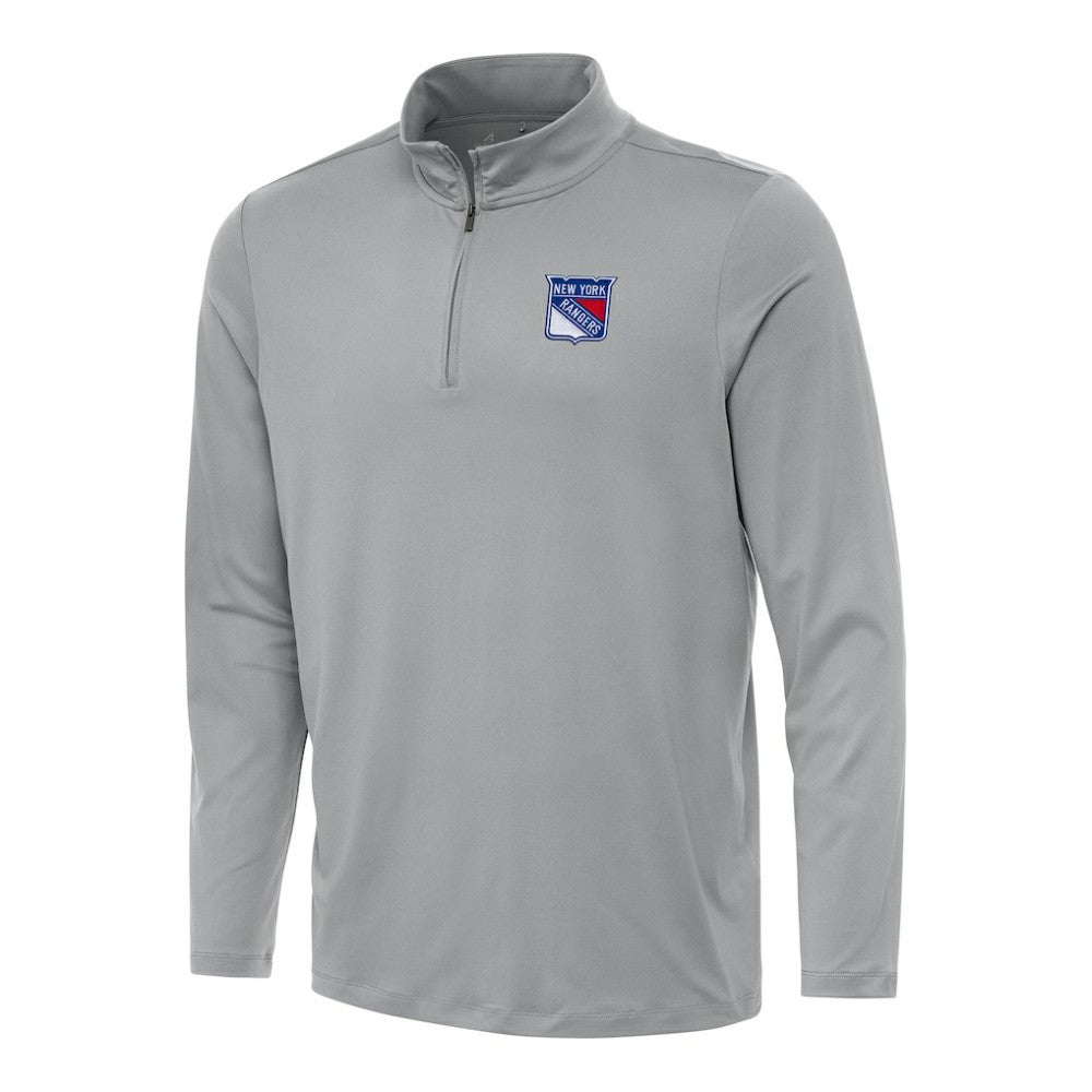 New York Rangers Antigua Reprocess Quarter-Zip Top - Gray - NHL