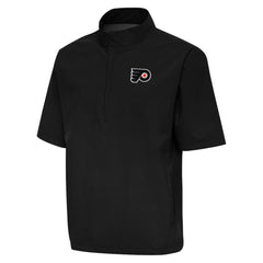 Philadelphia Flyers Antigua Brisk Quarter-Zip Windbreaker - Black - NHL