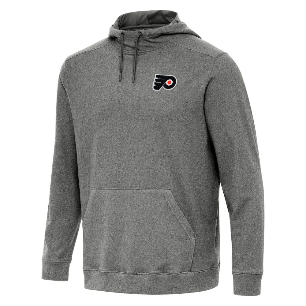 Philadelphia Flyers Antigua Cloud Pullover Hoodie - Heather Black - NHL