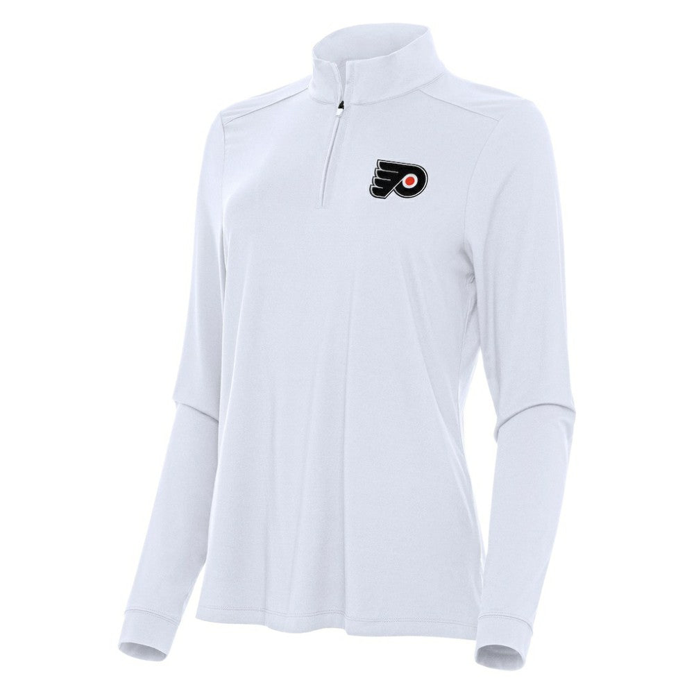 Philadelphia Flyers Antigua Women's Intent Quarter-Zip Top - White - NHL