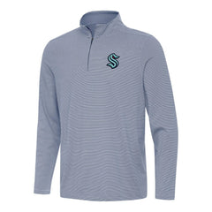 Seattle Kraken Antigua Twine Quarter-Zip Top - Navy - NHL