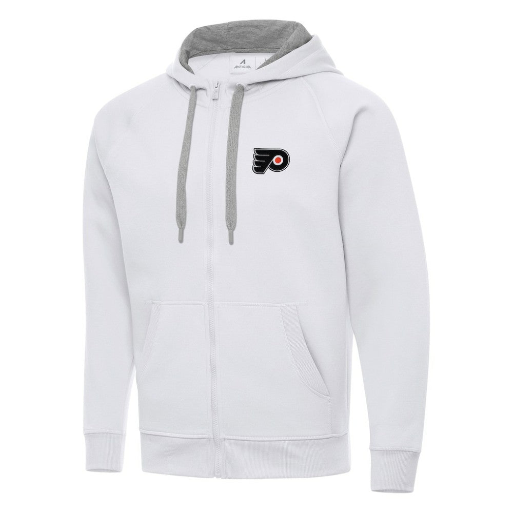 Philadelphia Flyers Antigua Big & Tall Victory Full-Zip Hoodie - White - NHL