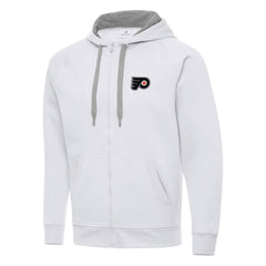 Philadelphia Flyers Antigua Big & Tall Victory Full-Zip Hoodie - White - NHL