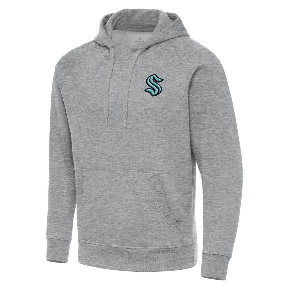 Seattle Kraken Antigua Big & Tall Victory Pullover Hoodie - Heather Gray - NHL