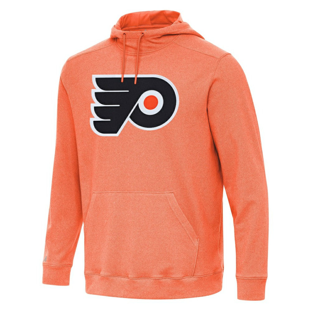 Philadelphia Flyers Antigua Cloud Pullover Hoodie - Heather Orange - NHL