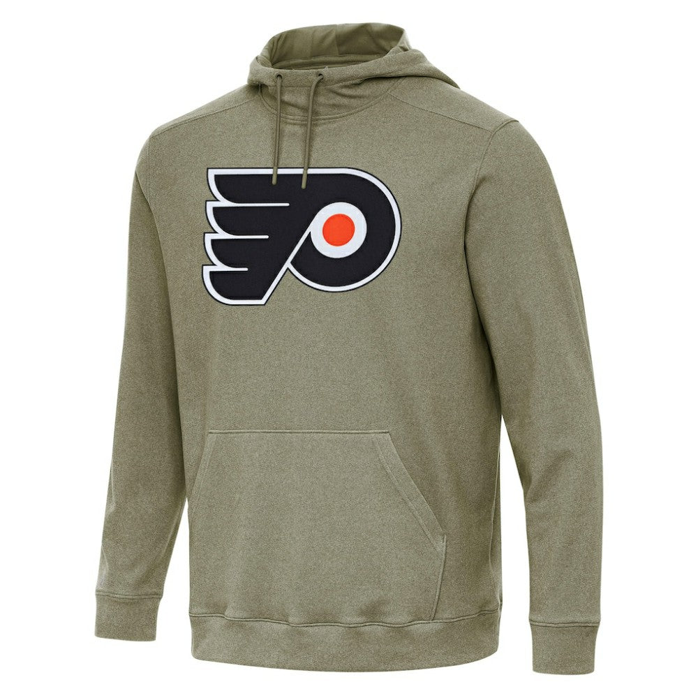 Philadelphia Flyers Antigua Cloud Pullover Hoodie - Olive - NHL
