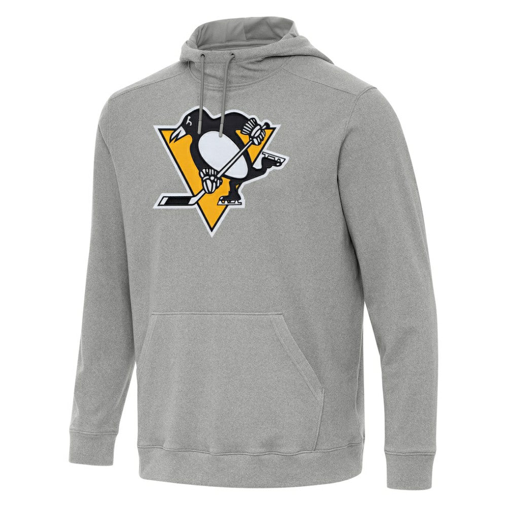 Pittsburgh Penguins Antigua Cloud Pullover Hoodie - Heather Gray - NHL