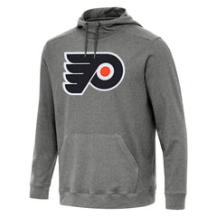 Philadelphia Flyers Antigua Cloud Pullover Hoodie - Heather Black - NHL