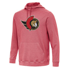 Ottawa Senators Antigua Cloud Pullover Hoodie - Heather Red - NHL