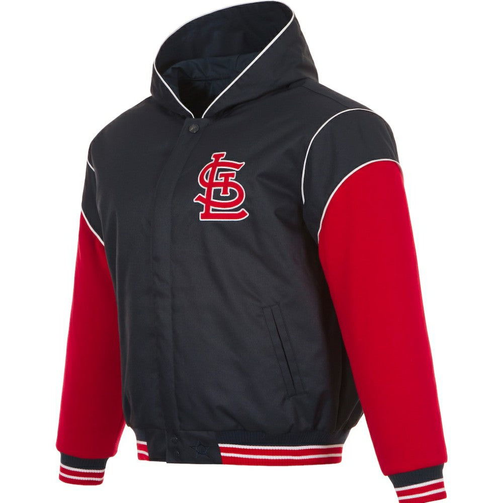 St. Louis Cardinals JH Design Youth Reversible Fleece Full-Snap Hoodie Jacket - MLB