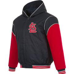St. Louis Cardinals JH Design Youth Reversible Fleece Full-Snap Hoodie Jacket - MLB