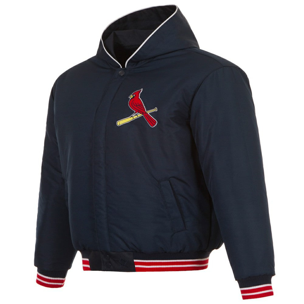 St. Louis Cardinals JH Design Youth Reversible Fleece Full-Snap Hoodie Jacket - MLB