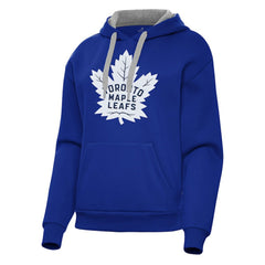 Toronto Maple Leafs Antigua Women's Victory Pullover Hoodie - Blue - NHL