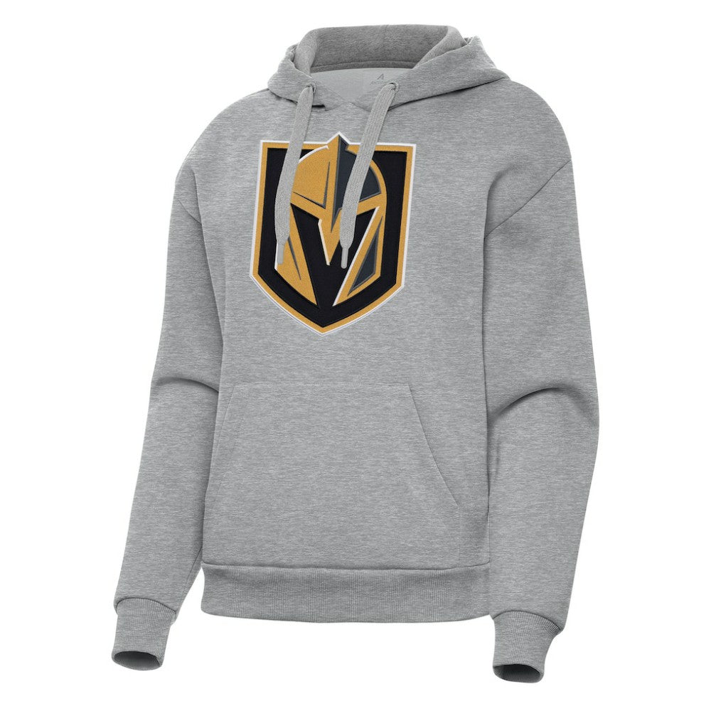 Vegas Golden Knights Antigua Women's Victory Pullover Hoodie - Heather Gray - NHL