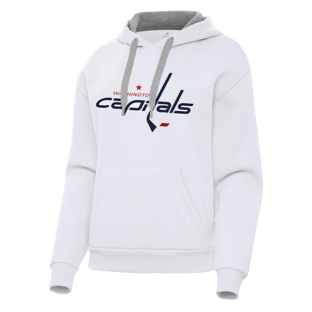 Washington Capitals Antigua Women's Victory Pullover Hoodie - White - NHL