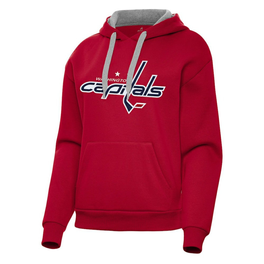 Washington Capitals Antigua Women's Victory Pullover Hoodie - Red - NHL
