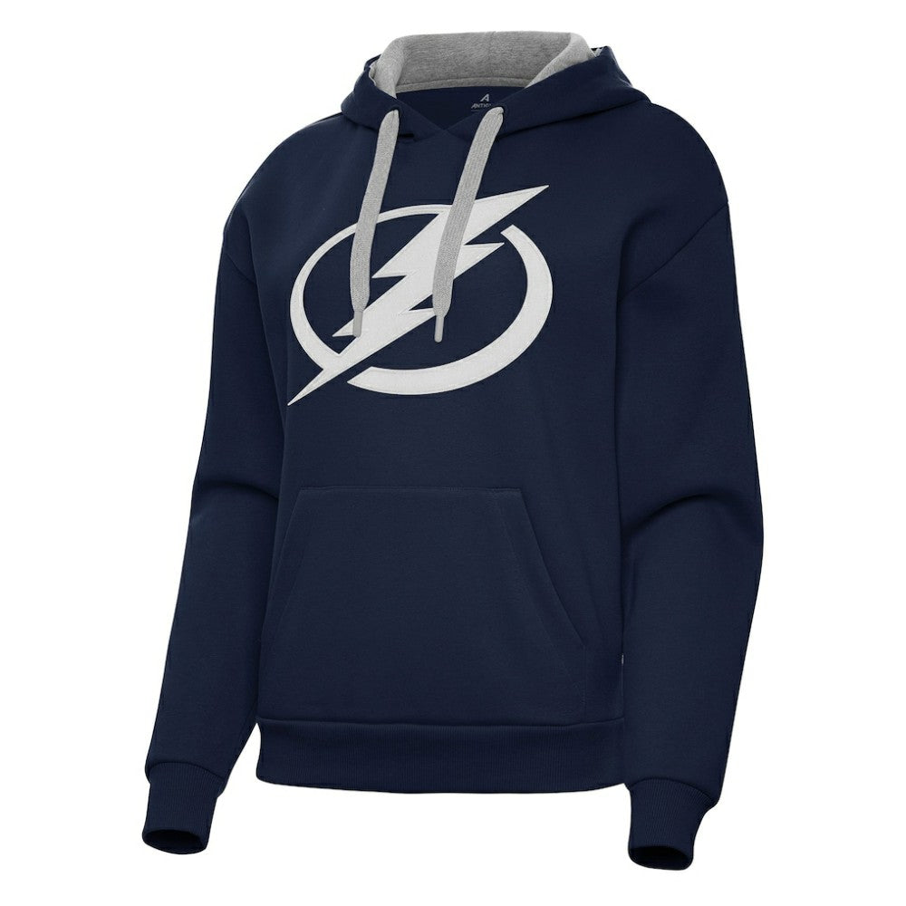 Tampa Bay Lightning Antigua Women's Victory Pullover Hoodie - Navy - NHL