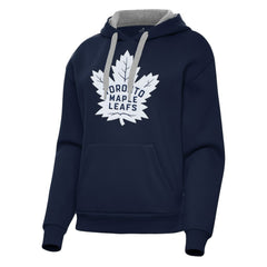 Toronto Maple Leafs Antigua Women's Victory Pullover Hoodie - Navy - NHL