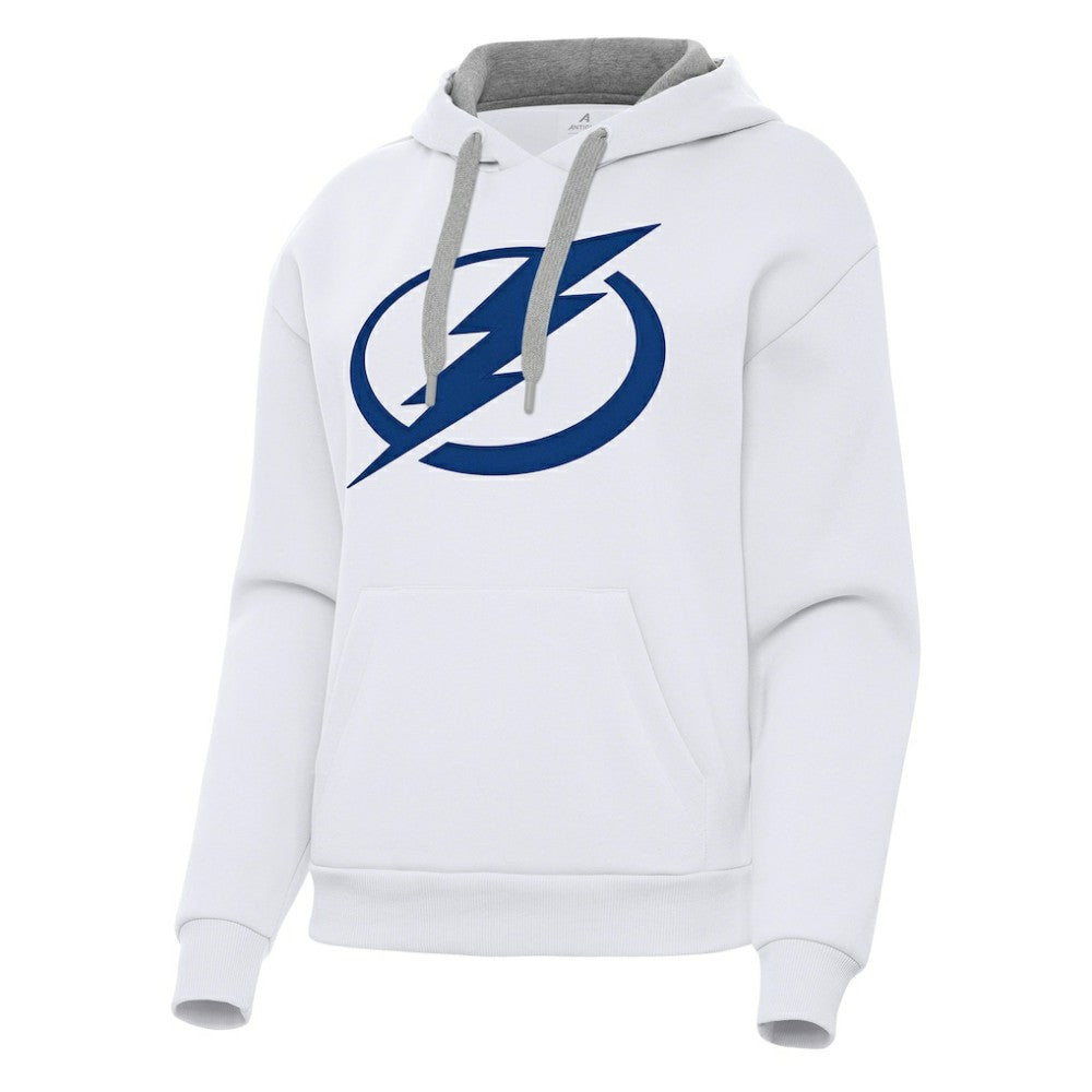 Tampa Bay Lightning Antigua Women's Victory Pullover Hoodie - White - NHL