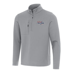 Washington Capitals Antigua Insider Quarter-Zip Top - Gray - NHL