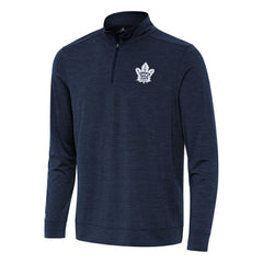 Toronto Maple Leafs Antigua Bright Quarter-Zip Top - Heather Navy - NHL