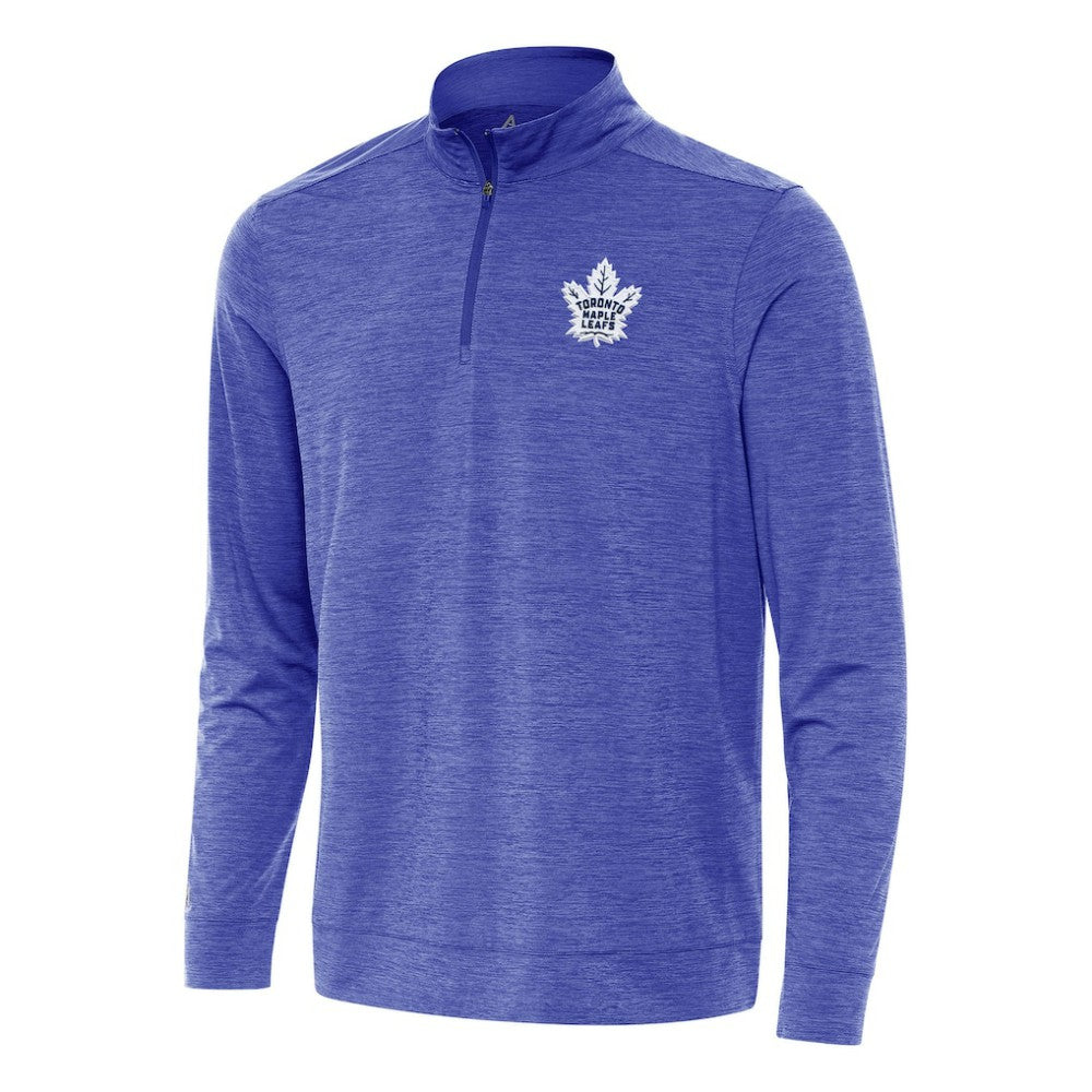 Toronto Maple Leafs Antigua Bright Quarter-Zip Top - Heather Royal - NHL