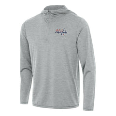 Washington Capitals Antigua Tidy Quarter-Zip Hoodie - Heather Gray - NHL
