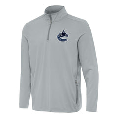 Vancouver Canucks Antigua Perilous Quarter-Zip Sweatshirt - Gray - NHL