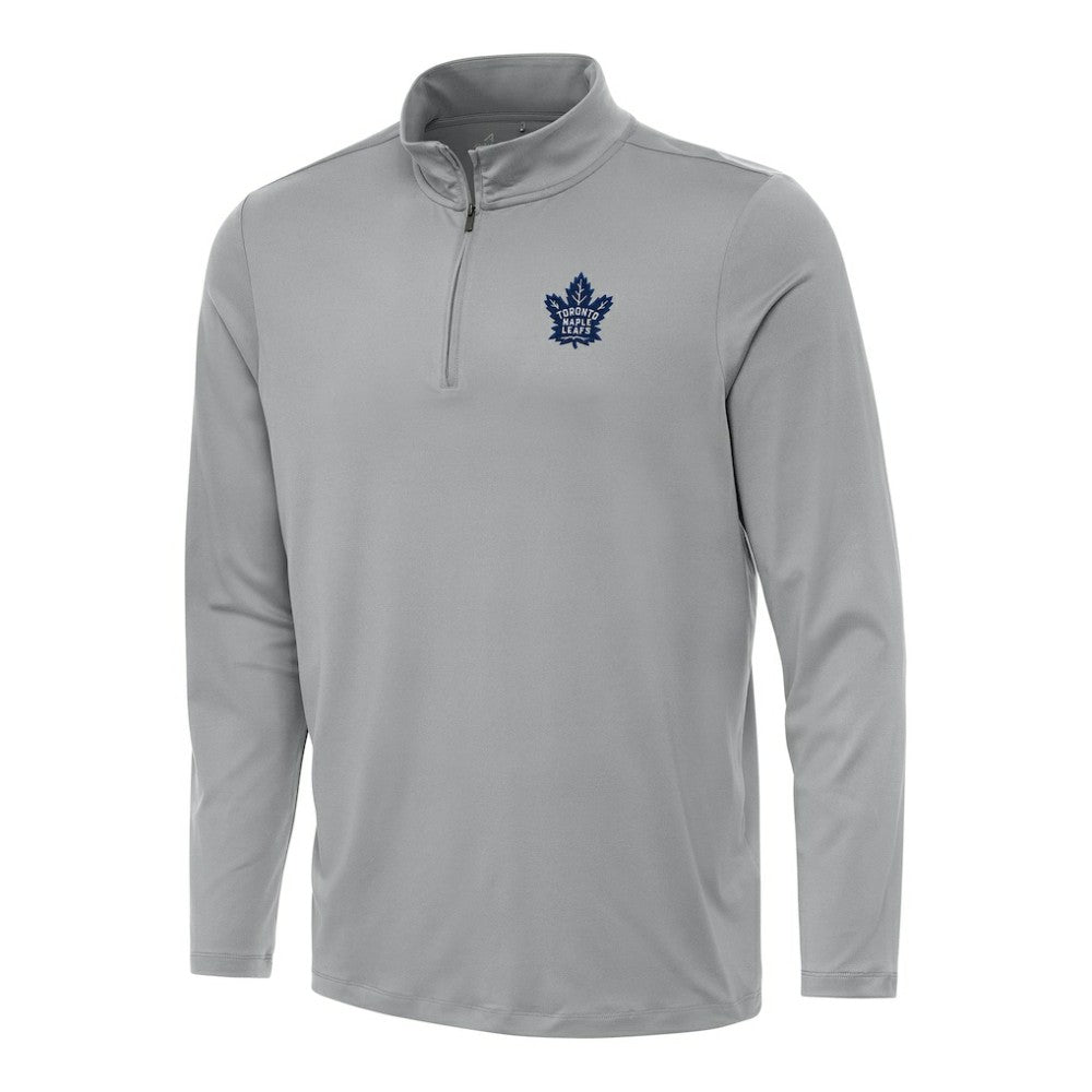 Toronto Maple Leafs Antigua Reprocess Quarter-Zip Top - Gray - NHL