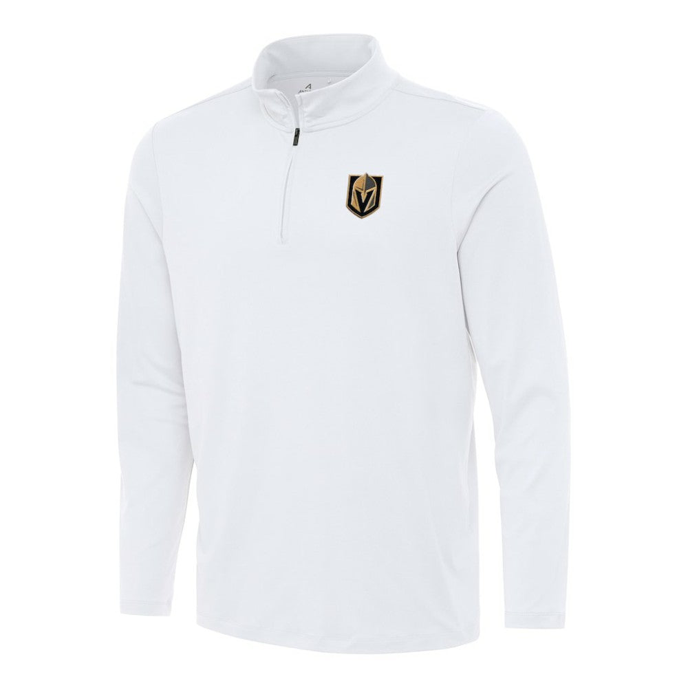 Vegas Golden Knights Antigua Reprocess Quarter-Zip Top - White - NHL