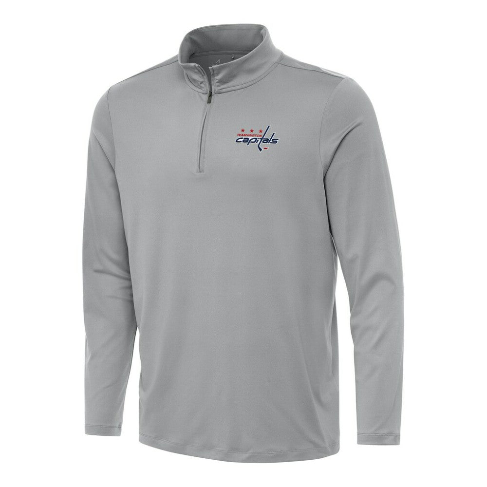 Washington Capitals Antigua Reprocess Quarter-Zip Top - Gray - NHL